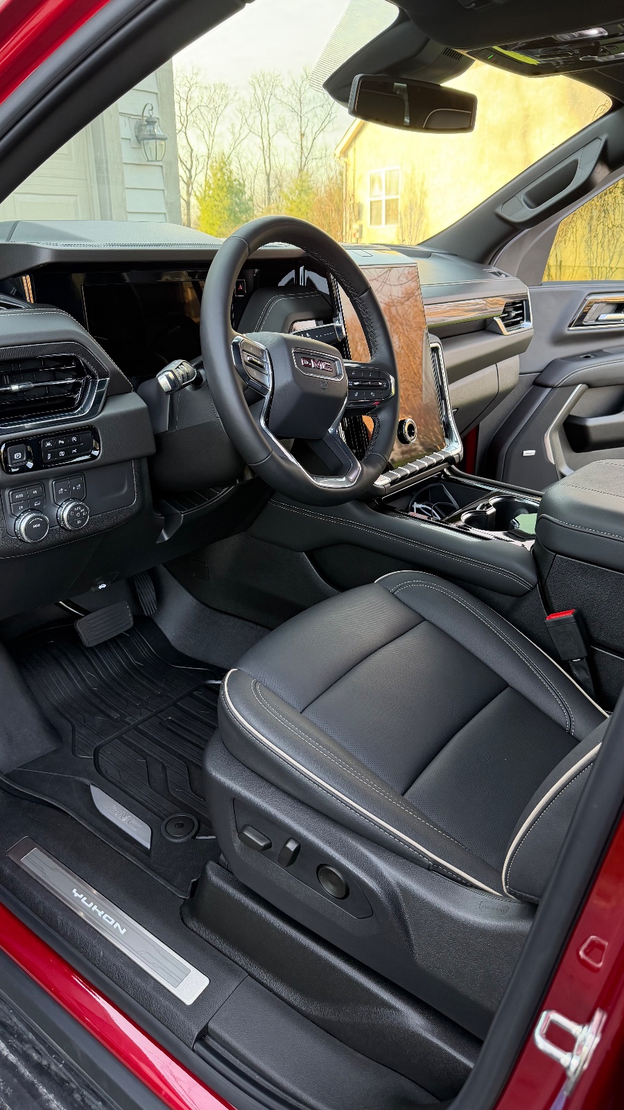 Deep cleaned leather seats
